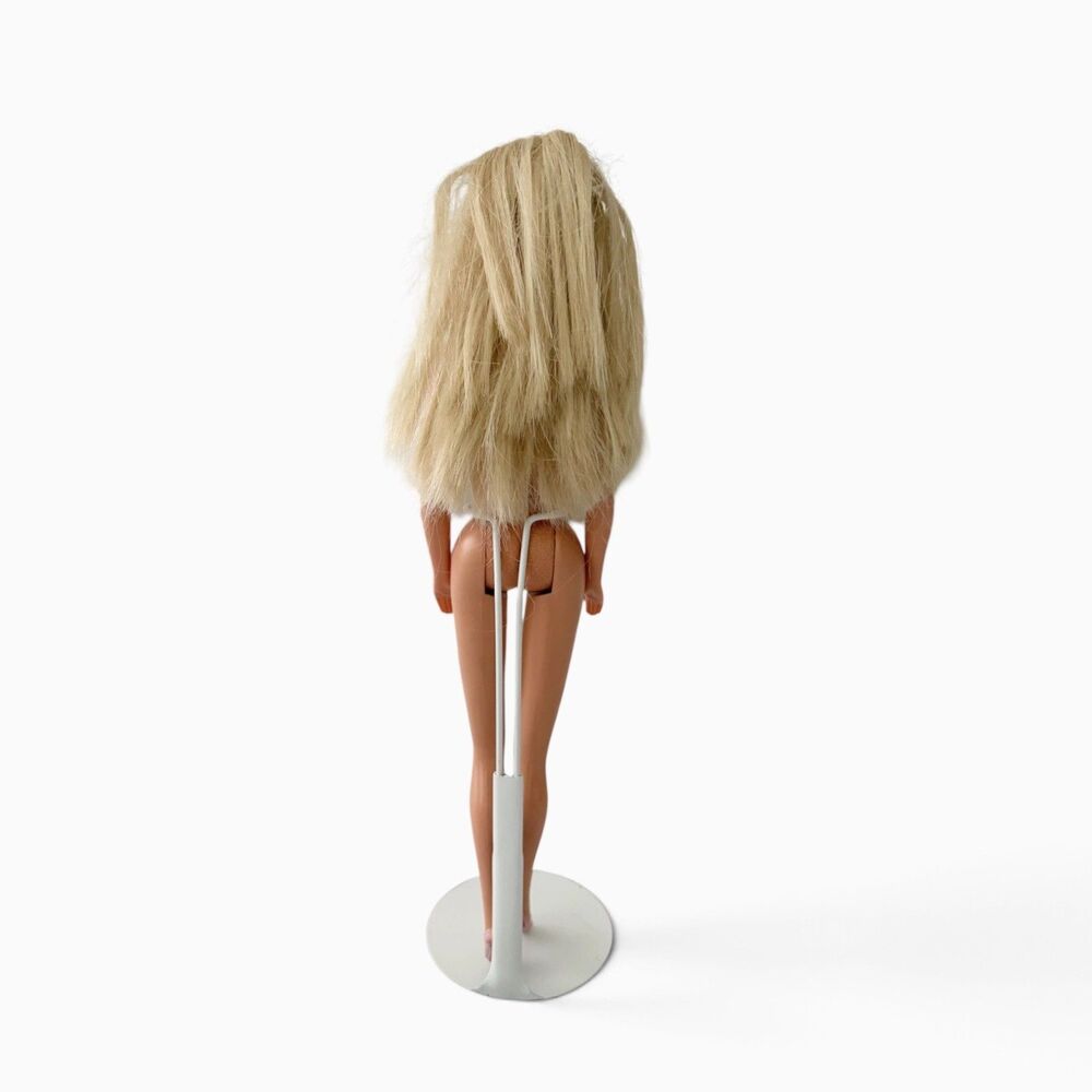 Blonde My First Barbie Ballerina Nude Permanent Painted on Pink Ballet Shoes - Picture 2 of 7
